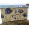 Image 1 : PAINTED CANVAS BY KATHERINE WHITE OF "BLUE FLOWERS"
