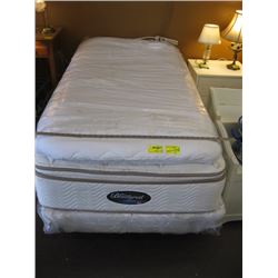 SINGLE BOX SPRING & MATTRESS WITH EXTRA PADDED TOP