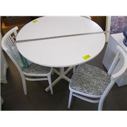 ROUND DINETTE TABLE WITH 3 CHAIRS -8