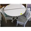 Image 1 : ROUND DINETTE TABLE WITH 3 CHAIRS -8