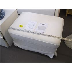 WHITE STORAGE EUROTOP IKEA FOOT STOOL