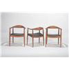 Image 2 : Hans J. Wegner Group of 6 leather roun