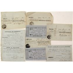 IOOF 1850's Paperwork, Stockton  (57369)