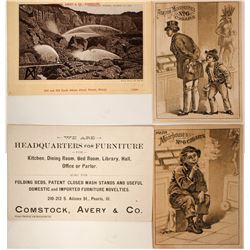 Cigar and Hydraulic Mining Tradecards (2)  (100006)