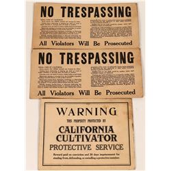 Original California Agriculture / Forestry  Broadsides (2)  (110383)