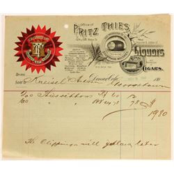 Colorado Whiskey Billhead  (113342)