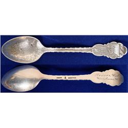 Engraved Christmas 1896 Colorado Mining Souvenir Spoon  (112052)