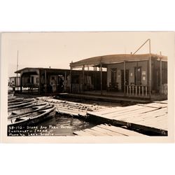 Chatcolet, Idaho, Real photo postcard Store and Park Hotel; Houseboat  (119946)