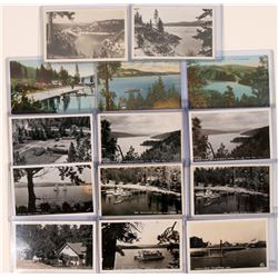 15 RPC Collection of Coeur D'Alene Idaho, 12 black/white; 3 color  (119565)