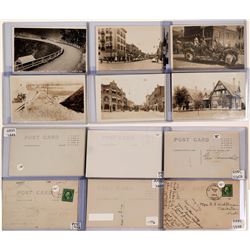 Lewiston Idaho Real Photo Postcards ; Set of 6 black white RPCs  (119940)