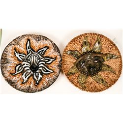2 Ceramic Suns by Lainee Meis  (116734)
