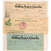Image 1 : Three Different Rare Rhyolite Checks (Nye County Ghost Town)  (113333)