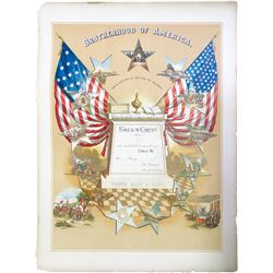 Brotherhood of America Enrollment Print  (85164)