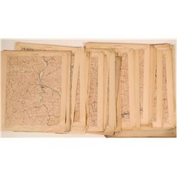 Topographical Maps of West Virginia, Virginia, Georgia  (117833)