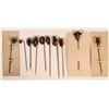 Image 1 : Art Nouveau Style Stick Pins with Faceted Stones (Lot of 10 pins)  (120039)