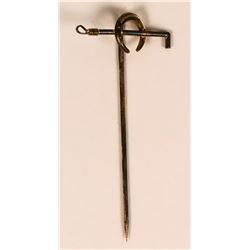 Polo Designed Gentleman's Silver and Gilt Stick Pin  (120042)