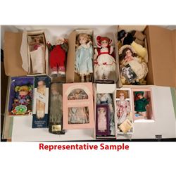 Large lot of Porcelain dolls  (113062)