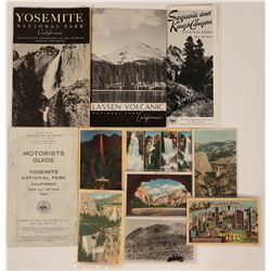 National Parks, California Publications & Postcards (10 pieces!)  (120030)