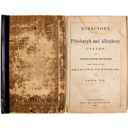 Directory of Pittsburgh and Allegheny Cities, 1864-65  (82965)