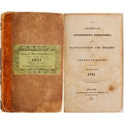 American Advertising Directory, 1831  (82973)