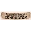 Image 1 : Denver & Rio Grande Railroad Conductor Cap Badge  (107894)