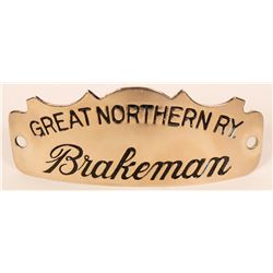 Great Northern Railway Brakeman Cap Badge  (107895)