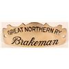 Image 1 : Great Northern Railway Brakeman Cap Badge  (107895)