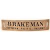 Image 1 : Northern Pacific Railway Brakeman Cap Badge  (107899)