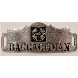 Santa Fe Baggageman Cap Badge  (113287)