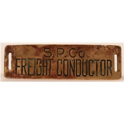 Southern Pacific Co. Freight Conductor Cap Badge  (113282)