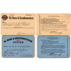 El Paso & Southwestern System Railroad Passes  (113304)