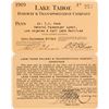 Image 1 : Lake Tahoe Railway & Transportation Co. Annual Pass  (113290)