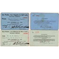 San Pedro, Los Angeles & Salt Lake Railroad Co. Annual Passes  (113309)