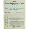 Image 1 : Denver, Northwestern & Pacific Railway Annual Pass  (113300)