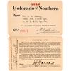 Image 1 : Colorado & Southern Railway Annual Pass  (113296)