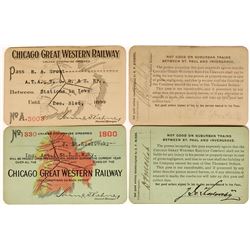 Chicago Great Western Railway Annual Passes  (113298)