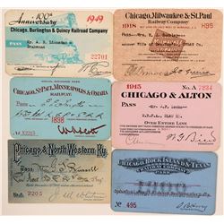 Chicago Railroad Pass Collection  (113323)