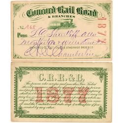 Concord Rail Road Annual Pass  (113314)