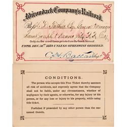 Adirondack Company's Railroad Annual Pass  (113291)