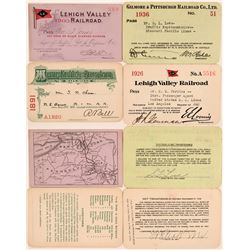 Four Pennsylvania Railroad Passes  (113324)