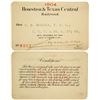 Image 1 : Houston & Texas Central Railroad Railway Pass  (91244)