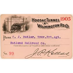 Hoosac Tunnel & Wilmington Railroad Co. Annual Pass  (113306)