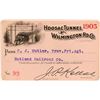 Image 1 : Hoosac Tunnel & Wilmington Railroad Co. Annual Pass  (113306)