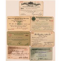 Assorted US Railroad Pass Collection  (113329)