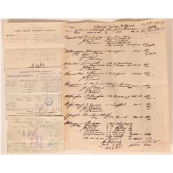 Central Pacific Railroad Documents  (107892)