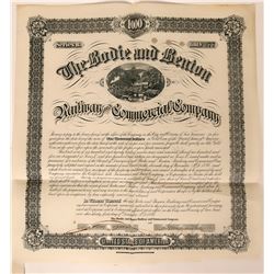 Bodie & Benton Railway & Commercial Company Bond, 1886  (111772)