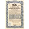 Image 1 : San Francisco, Napa, & Calistoga Railway $1,000 Bond  (106863)