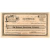 Image 1 : The Railway Advertising Co Stock Certificate #1, San Francisco, Cal. 1898  (111791)