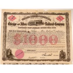 Chicago & Alton Railroad Co Preferred First Mortgage Bond, 1862  (111112)