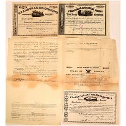 Indiana Railroad Stocks  (117848)